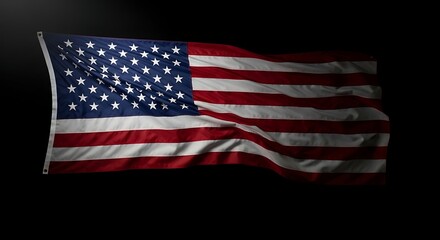 Obraz premium American Flag Day on a blue background
