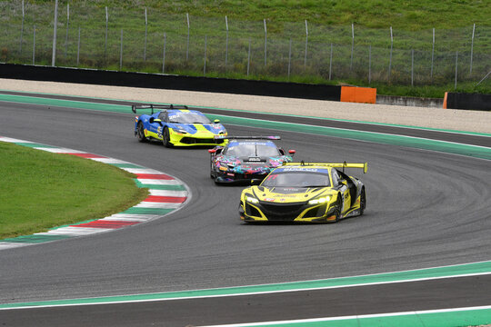 Scarperia, Italy - September 14th 2025: Honda NSX ACURA GT3 of team NOVA RACE EVENTS drive by Magnoni - Rocca in action during Italian Championship GT Endurance race event at Mugello Circuit.