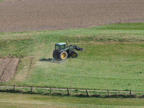 Germany, Marsberg, April 09. 2026, The John Deere 2140 is a tractor manufactured from 1979 to 1986