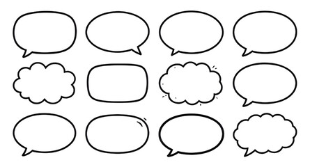 Fototapeta premium speech, bubble, chat, dialogue, talk, message, communication, blank, comic, text, conversation, balloon, icon, design, graphic, vector, simple
