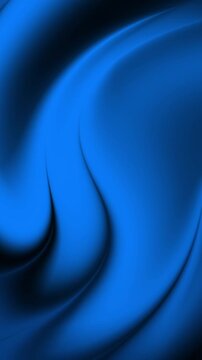 Abstract background animation with swirling blue shapes and smooth curves creating a dynamic motion effect.