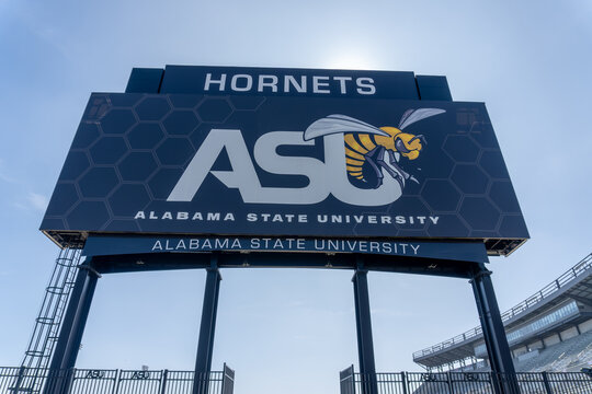 Montgomery, Alabama: ASU Stadium, an American football stadium on the Alabama State University campus. Home field for Alabama State Hornets football team. Hornet Stadium.