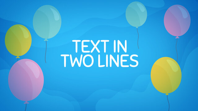 Baby And Kids Balloons Text