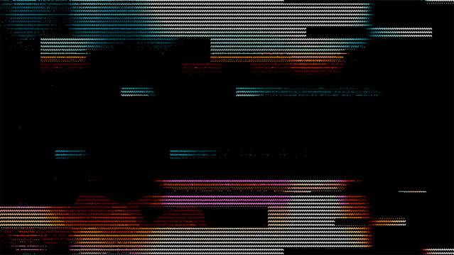 Glitch artifact with pixel art pattern. Digital screen distortion in y2k style. Distorted background with retro signal error. Cybernetic visual effect for modern web graphic design.