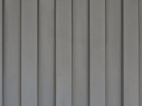 Gray Sheet Metal with Trapezoidal Structure Running in a Row