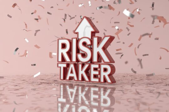 Risk Taker 3D Sign with Confetti