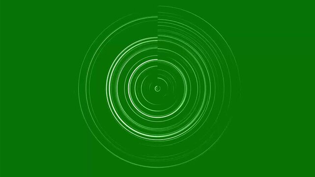 Manga Comic Speed Lines Zoom Burst 4K Animation, Anime Radial Motion on Green Background with Transparent Alpha, Black Flash Action Velocity Lines, Seamless Loop Speed Line Overlay Effect