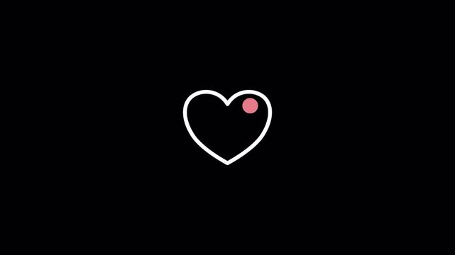 Hearts bar showcases a white heart outline with a red fill, evoking love and romance in a bar setting. Suitable for romantic concepts and valentines day designs.