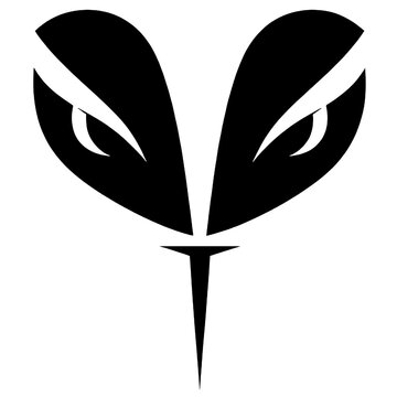 Snake eye silhouette vector design