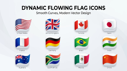 Obraz premium Vibrant american flag waves high with diverse international flags nearby on a sunny day in USA