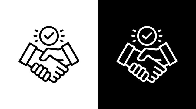 Trust White Icon Set Design