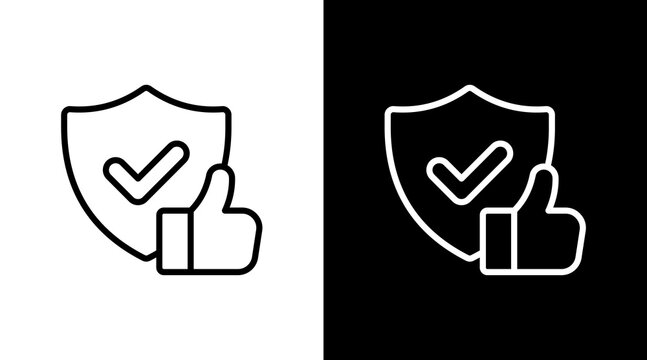 Reliability White Icon Set Design