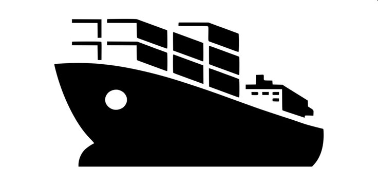 &ldquo;Industrial logistics icon set including shipping containers, cranes, trucks, and cargo ships, consistent black silhouette style.&rdquo;