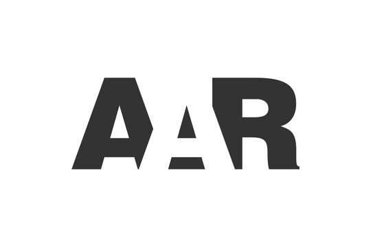 AAR logo design. Initial letter A A R bold font style for tech startups, consulting, corporate branding. Creative company name, headlines typography identity, trendy logotype.