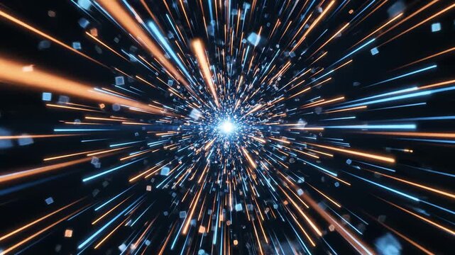 Abstract digital explosion for commercial backgrounds, digital design, and advertising