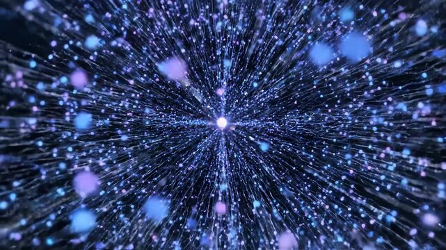 Firework explosion in night sky for commercial backgrounds, digital design, and advertising