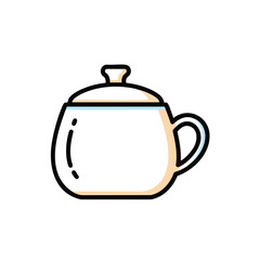 Obraz premium Minimalist Illustration of a Classic Coffee Mug for Coffee Shop and Beverage Designs