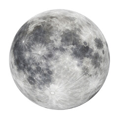 Naklejka premium Detailed moon surface illustration.