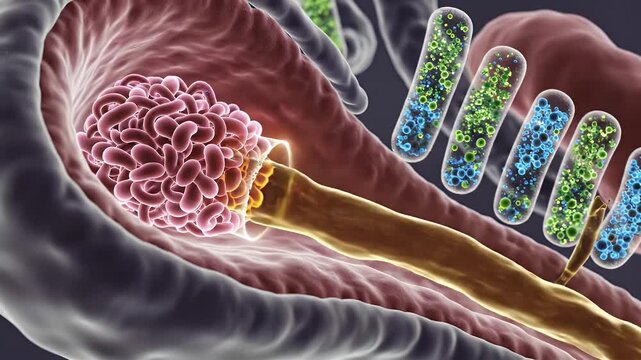 Detailed 3D CGI Of A Healthy Kidney Nephron With Glomerulus And Renal Tubule Detailed Medical Animation