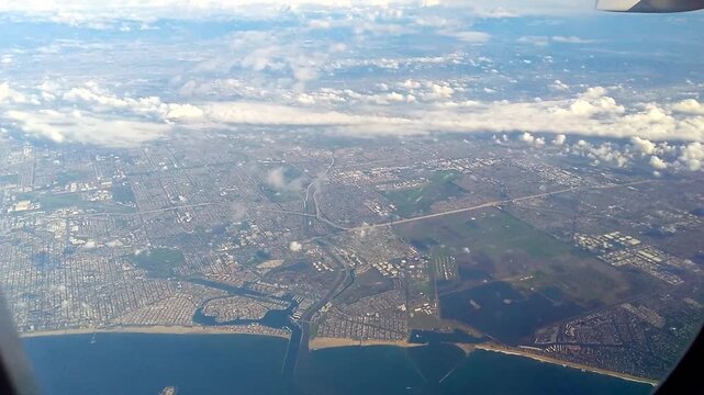 view from the plane