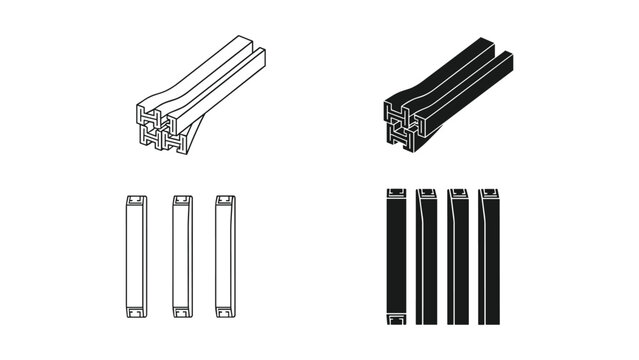 Extrusion Profiles Construction Shapes Industrial Elements