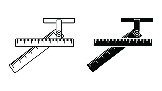 Ruler Protractor Angle Measurement Tool