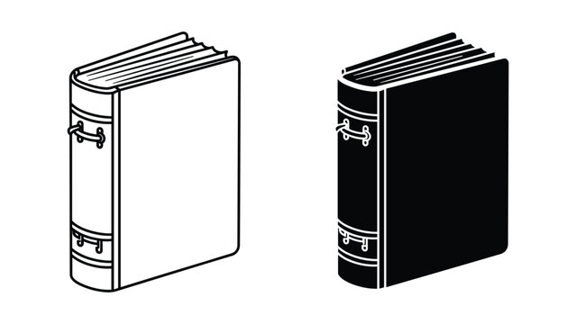 Book Cover Blank Open Spines Vector Library