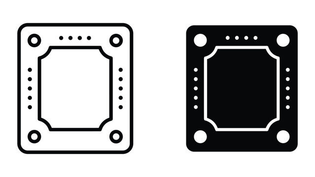 Game Board Icons Vector Interface Design