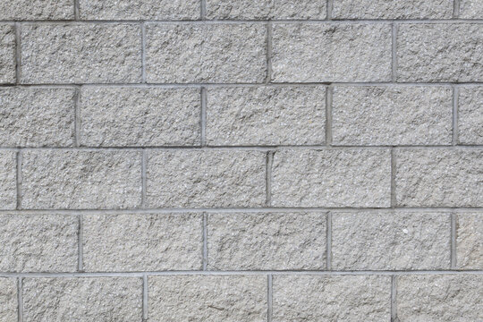 Gray Concrete Block Wall Texture Background