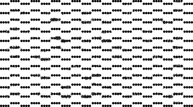 Texture in the form of horizontal stepped groups of dots.