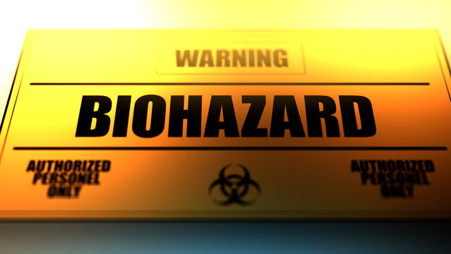 A Biohazard Sign in a Restricted Area - 1