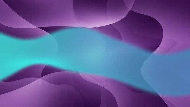 Abstract gradient background with purple and blue waves motion video