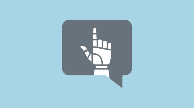Hand Giving Silence Gesture.