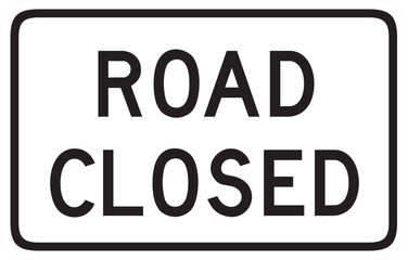 ROAD CLOSED SIGN, ROAD SIGN © xue