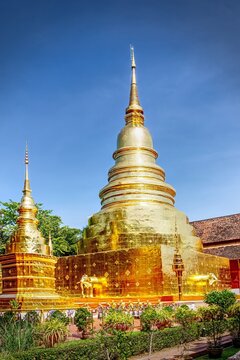 Golden Chedi in Wat Phra Singh, Chiang Mai, Thailand