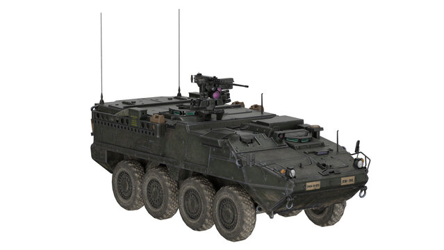Stryker ICV appears in 3D model format for military use and design
