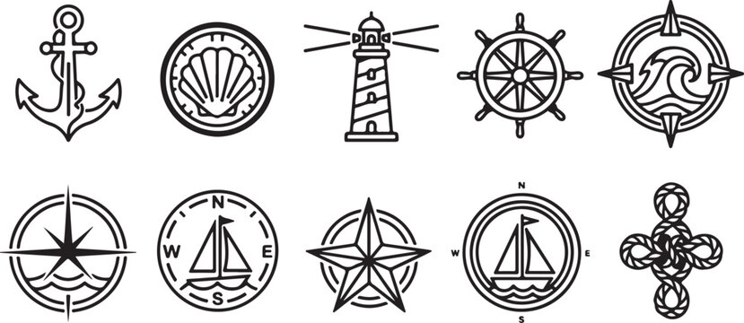 Various medieval siege weapons and tools for warfare and defense Vector
