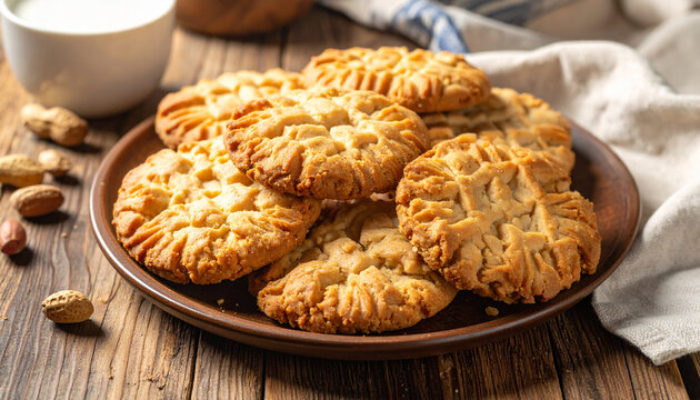 Fresh baked peanut butter cookies