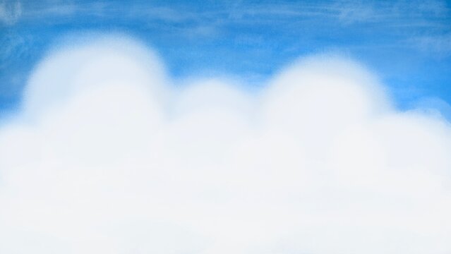 Whimsical Cloudline Border with Airy Coastal Mood