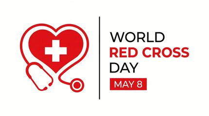 Obraz premium World red cross day healthcare medical support concept illustration