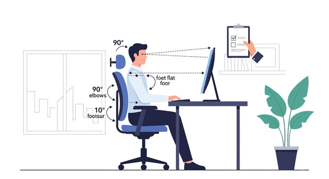 Ergonomic Office Chair Setup: Correct Posture for Healthy Sitting at Desk