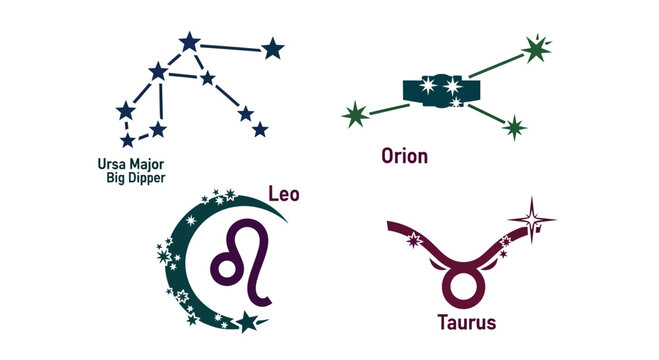 Astrology Constellations: Orion, Leo, Taurus, Ursa Major Big Dipper