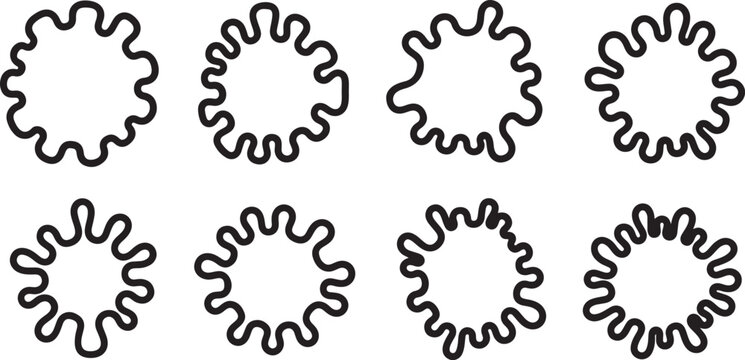 Sine wave pattern in black and white repeating across a white background Vector
