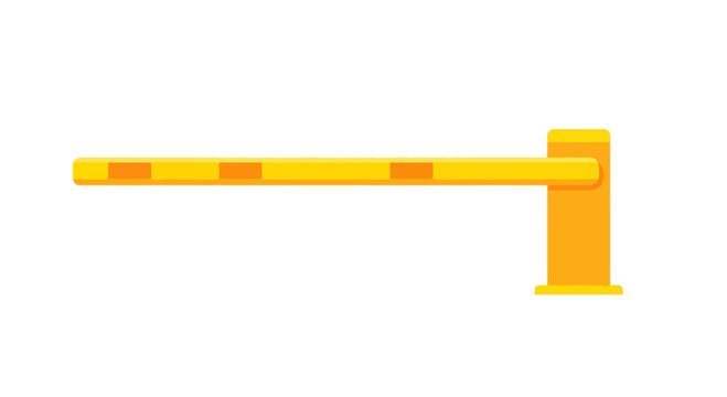 Yellow Barrier Gate, Traffic Control, Access Restriction, Security, Parking Lot Entrance