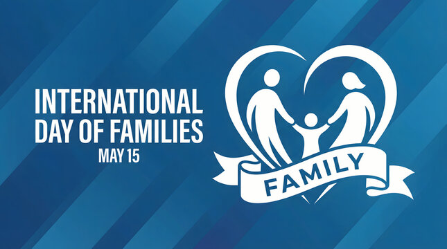 International Day of Families Celebration with Symbolic Family Heart Emblem