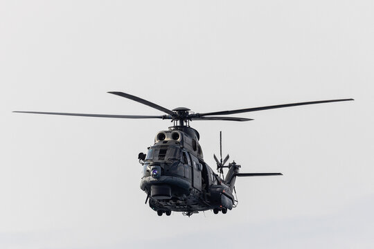 War helicopter on transparent background.