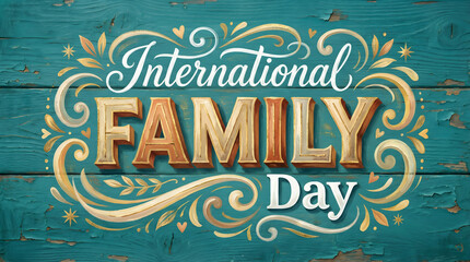 Obraz premium International Family Day celebration concept