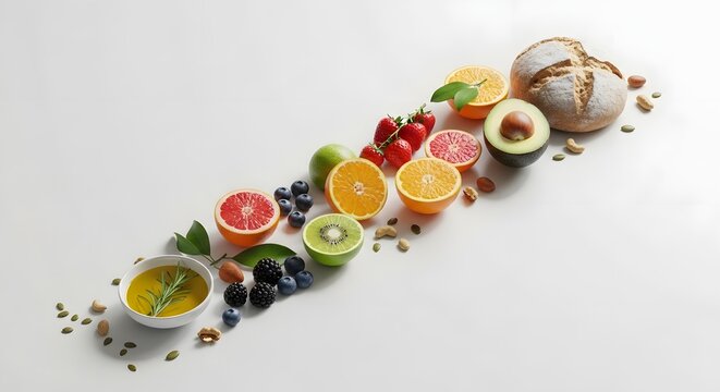 Colorful assortment of fresh sushi and rolls beautifully arranged