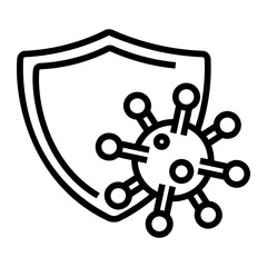 Obraz premium antivirus Line Icon