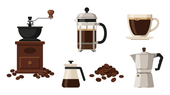 Coffee maker brewing coffee machine.